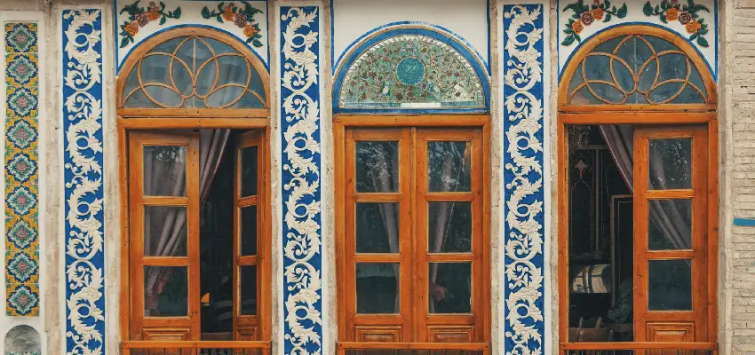 طرح و رنگ آجر نمای سنتی ایرانی